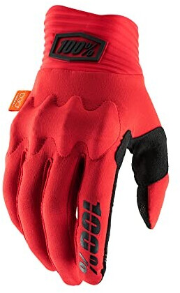 100% Ridefit Long Gloves Men red/black