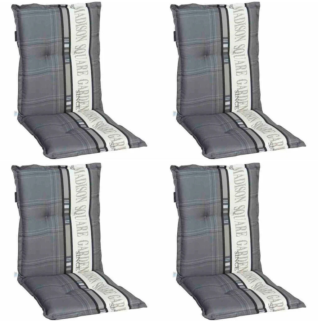 madison Textil-Sesselauflage niedrig 50 x 105 x 8 cm niedrig grau (M41007)  ab 79,00 € | Preisvergleich bei