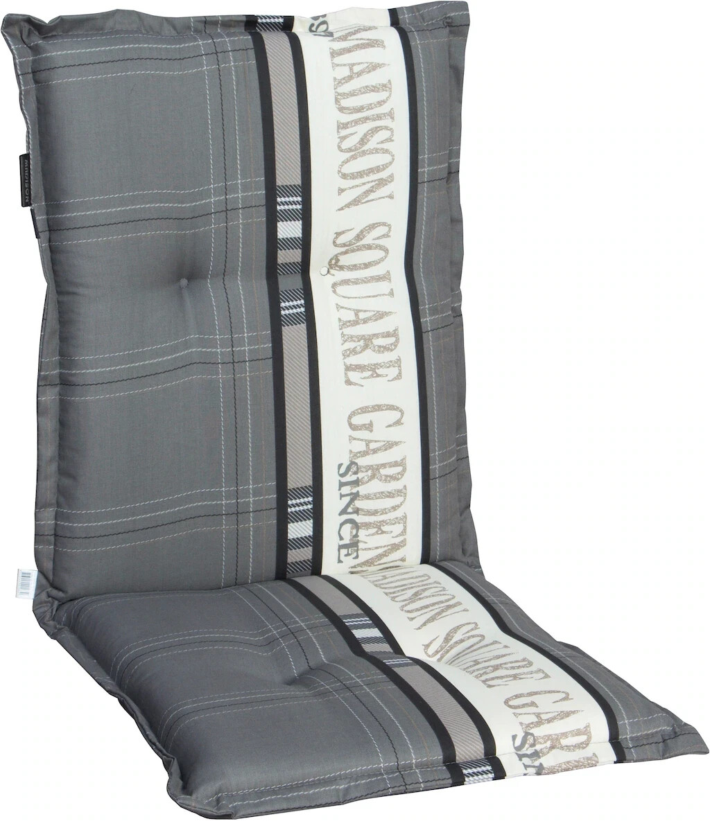 madison Textil-Sesselauflage niedrig 50 x 105 x 8 cm niedrig grau (M41007)  ab 79,00 € | Preisvergleich bei