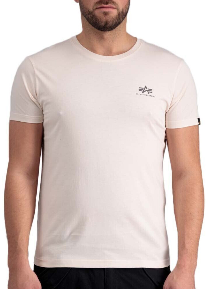 Alpha Industries Backprint Short Sleeve Crew Neck T-Shirt (128507) beige/white