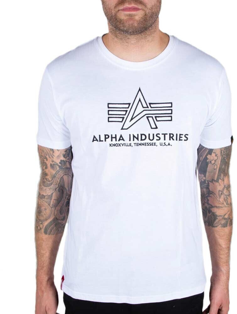 Alpha Industries Basic Embroidery Short Sleeve T-Shirt (118505) white