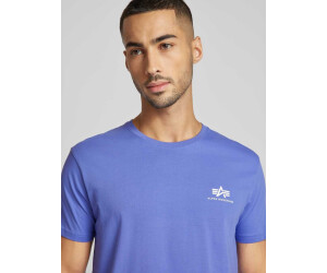 Tシャツ・カットソー ALPHA INDUSTRIES Men T-shirt Blue 188505 07 Alpha Industries Basic Small Logo Short Sleeve T-Shirt