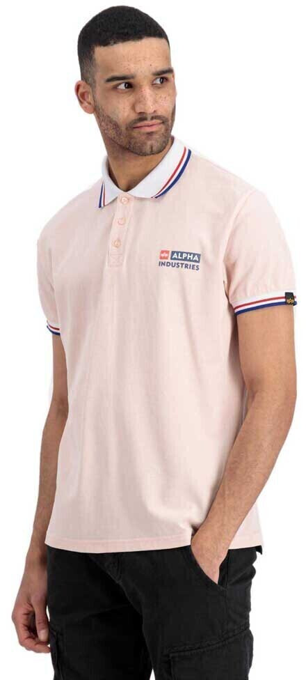 Alpha Industries Contrast Short Sleeve Polo (106601) orange