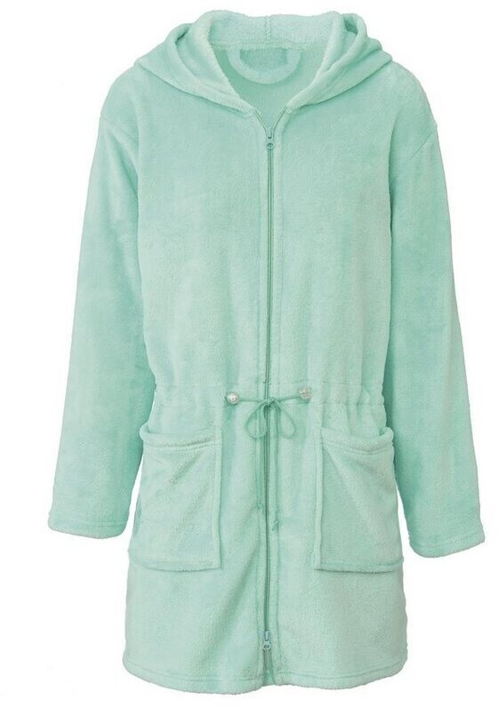 CelinaTex Famous ladies bathrobe short mint