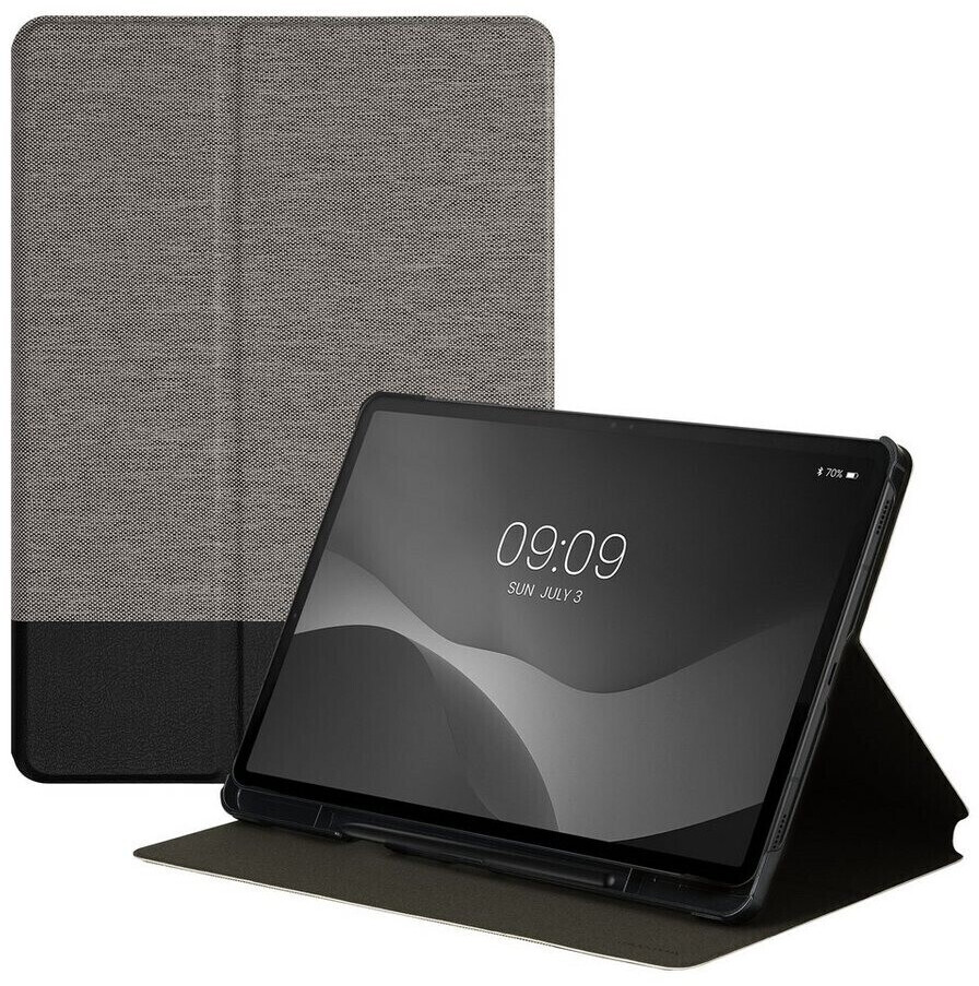 kwmobile Case Samsung Galaxy Tab S8 / Galaxy Tab S7 Grey/Black