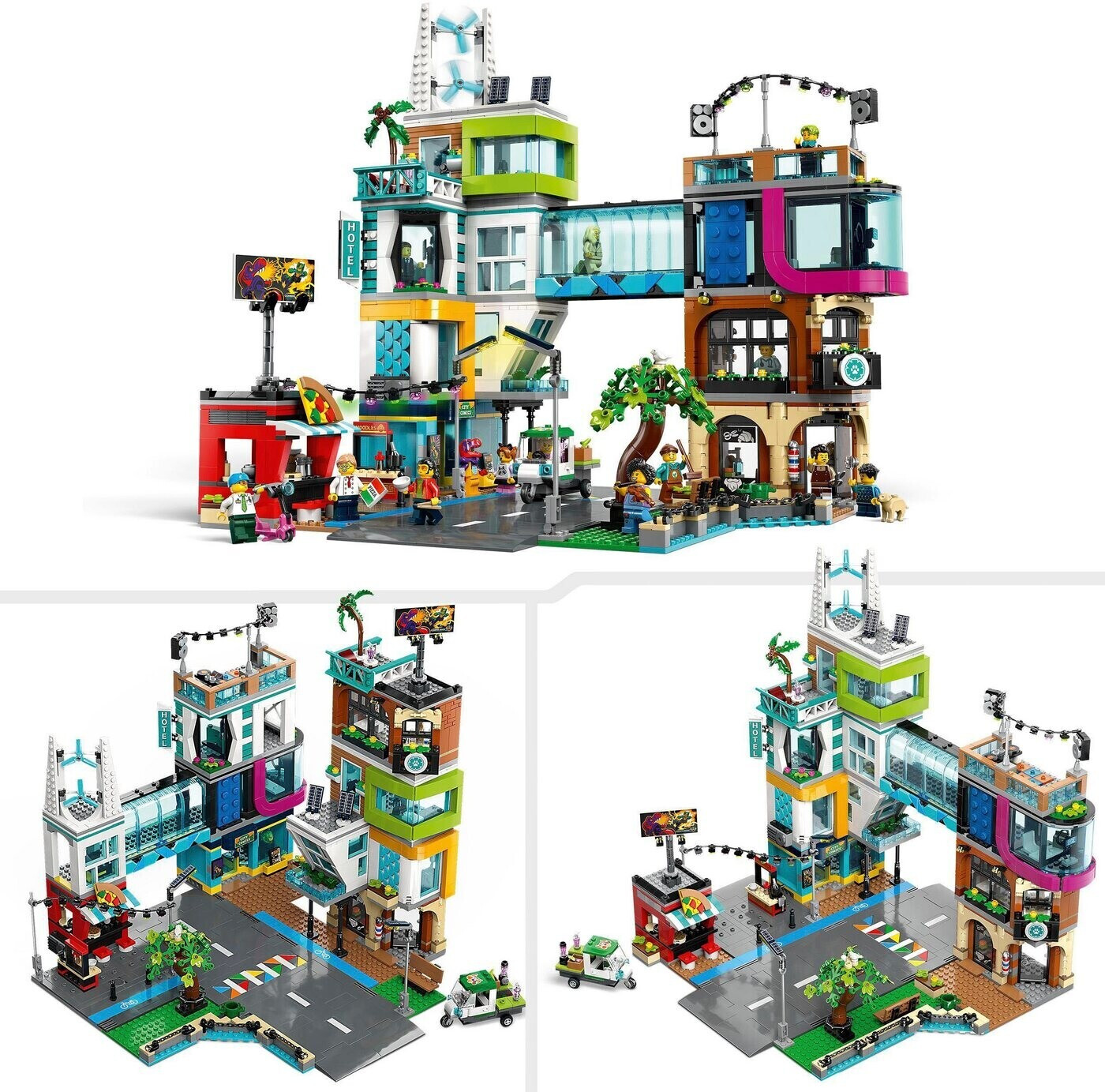 LEGO City Le centre-ville 60292 LEGO : la boite à Prix Carrefour