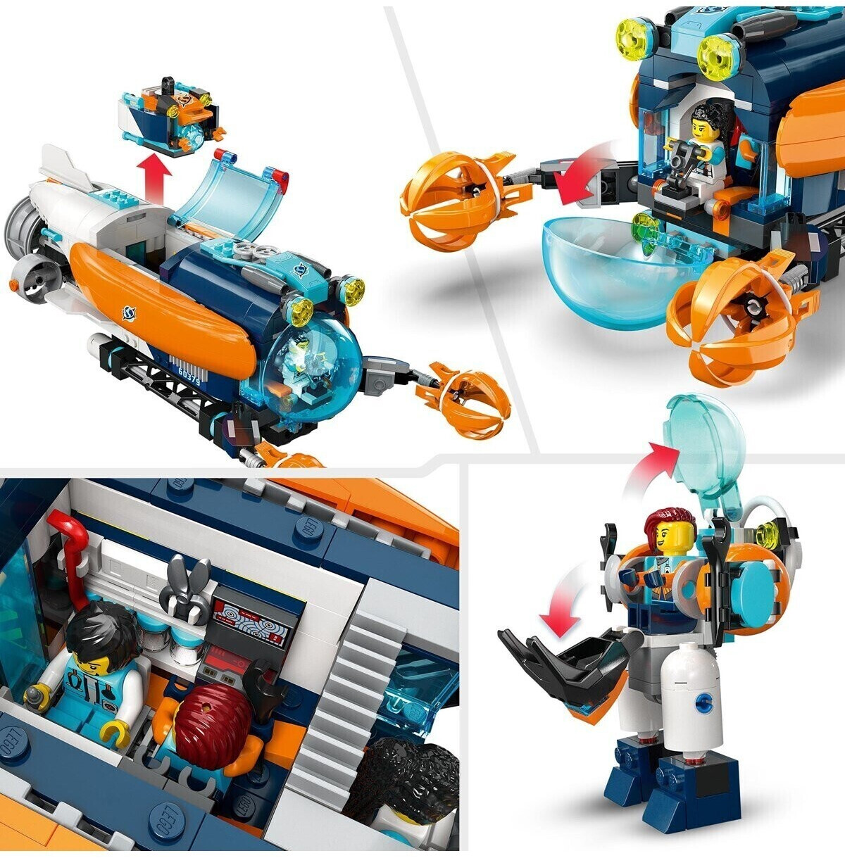 LEGO City Submarino de exploraci n de las profundidades 60379