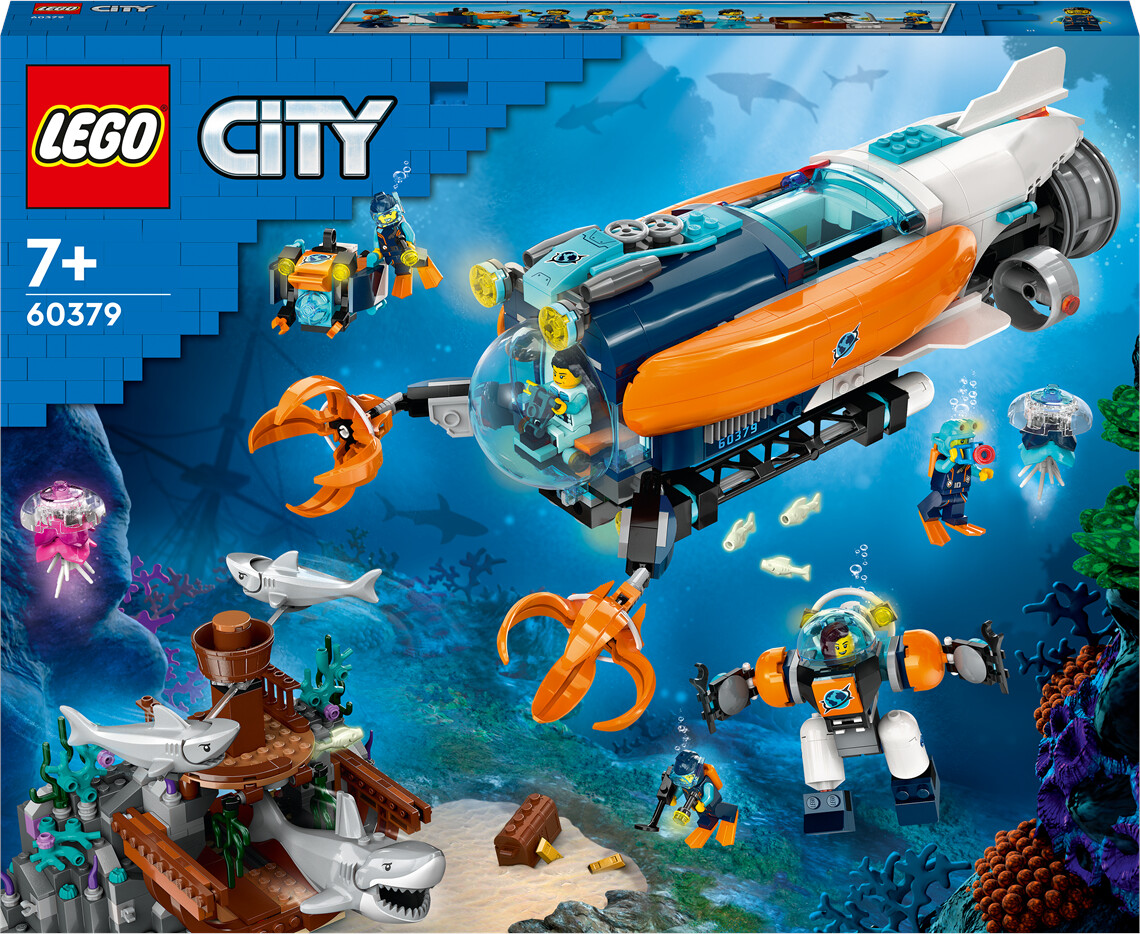 LEGO City 60264 Le sous-marin d'exploration, Jouet Enfants 5 ans