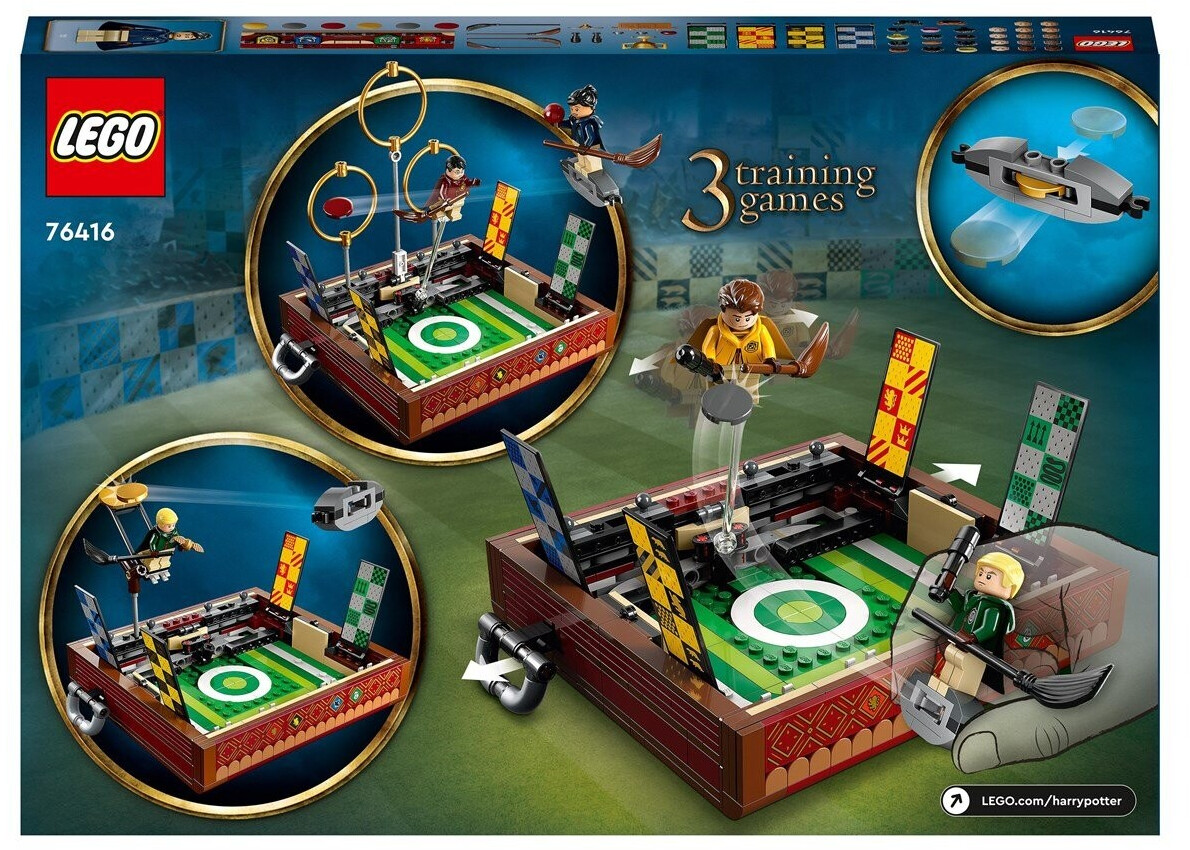LEGO® Harry Potter 76416 La Malle de Quidditch, Jouet 1 ou 2 Joueurs, avec  3 Jeux de Quidditch rouge - Lego