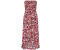 Esprit Gesmoktes Mini-Schlauchkleid mit Blumenmuster dark red (993ER1A305)