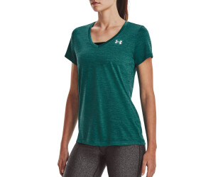 Under Armour Womens Tech Twist V-Neck (Midnight Navy-Cadet-Metallic Silver), Under Armour, All Womens Clothing, Womens Clothing