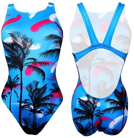 Turbo Blue Palm Swimsuit Women (8310471-006) blue