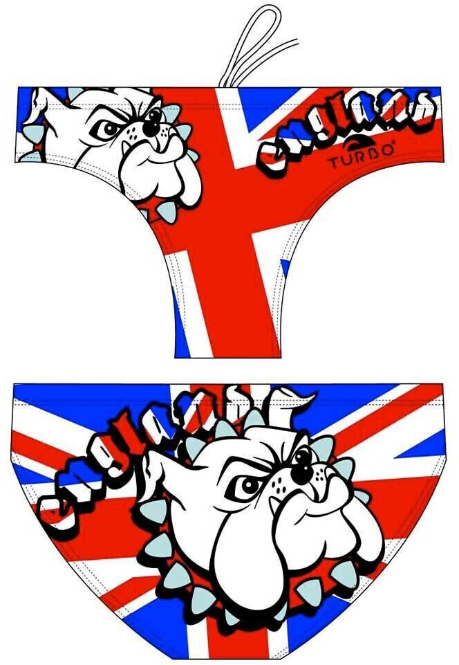Turbo England Bulldog Swimming Brief Men (79337-0099) white