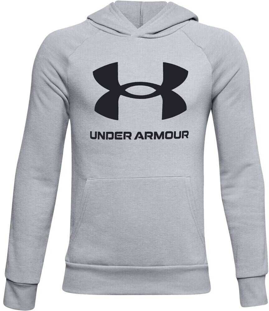 Under Armour Rival Fleece Big Logo Hoodie Kids mod grey light heather/black