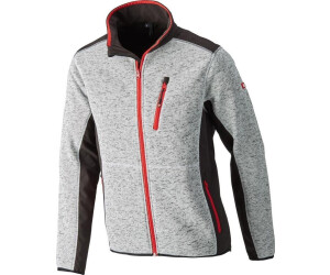 Fortis Pullover Softshell hellgrau-red