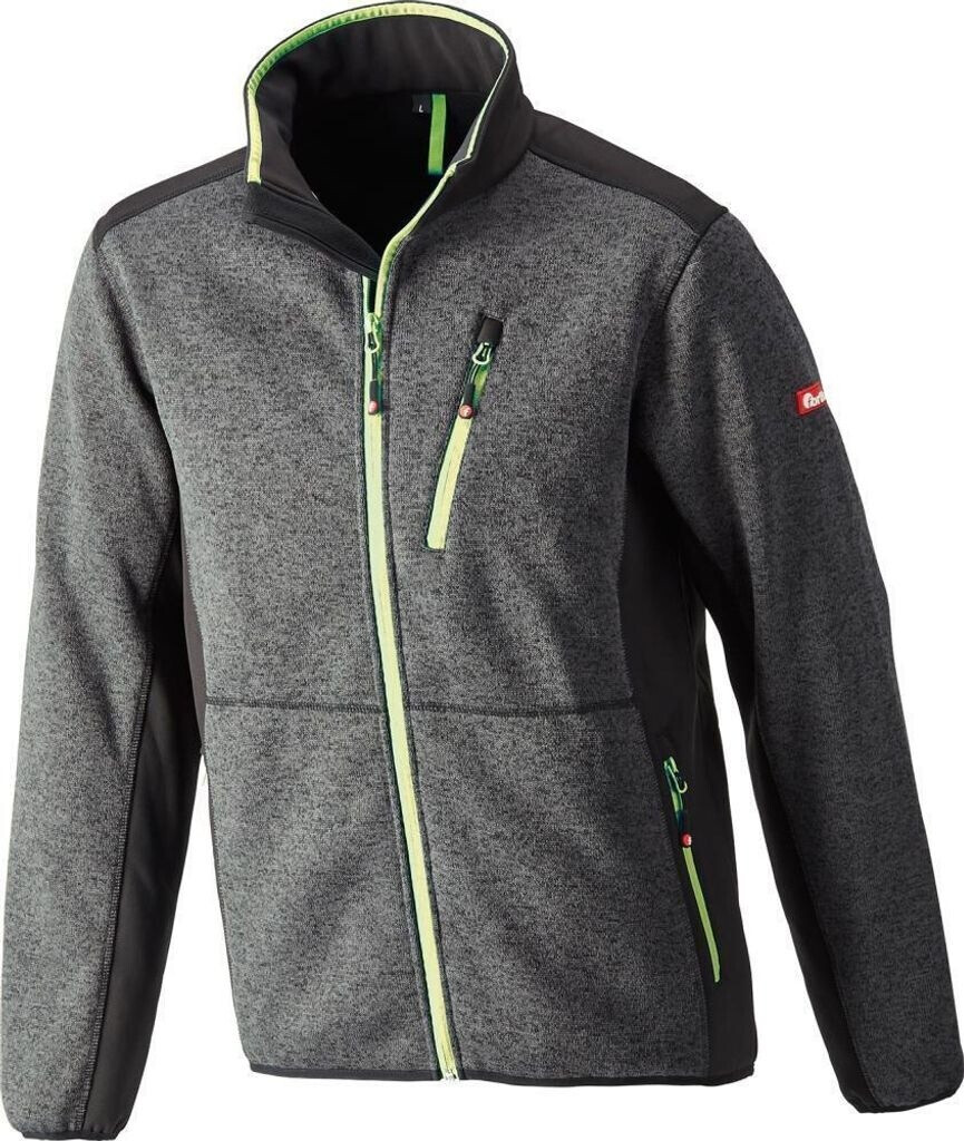 Fortis Strickjacke Softshell dunkelgrün-lime