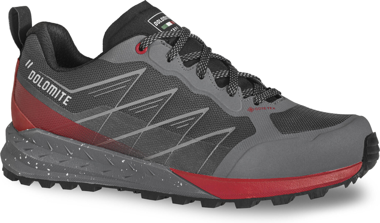 Dolomite Croda Nera Tech Goretex M anthracite grey/fiery red