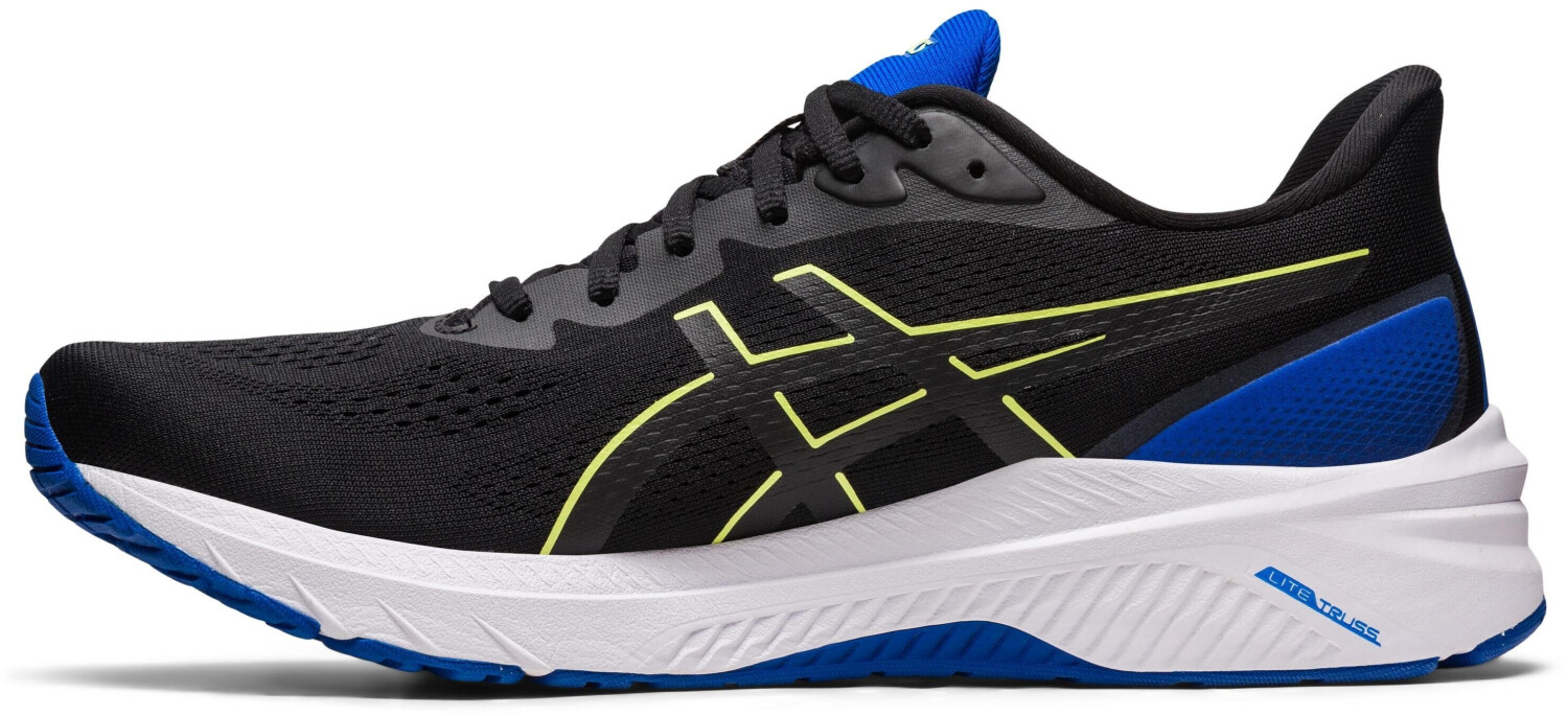 Asics herren gt-1000 8 laufschuhe noir/jaune fluo sale