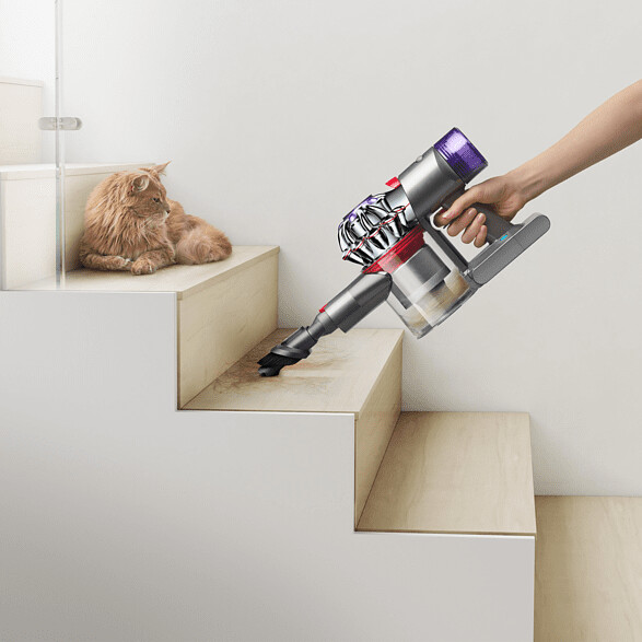 DYSON V8 Motorhead Staubsauger (Akkubetrieb, 0,54 l, Akkulaufzeit: 40 min,  Nickel / Violett) online kaufen