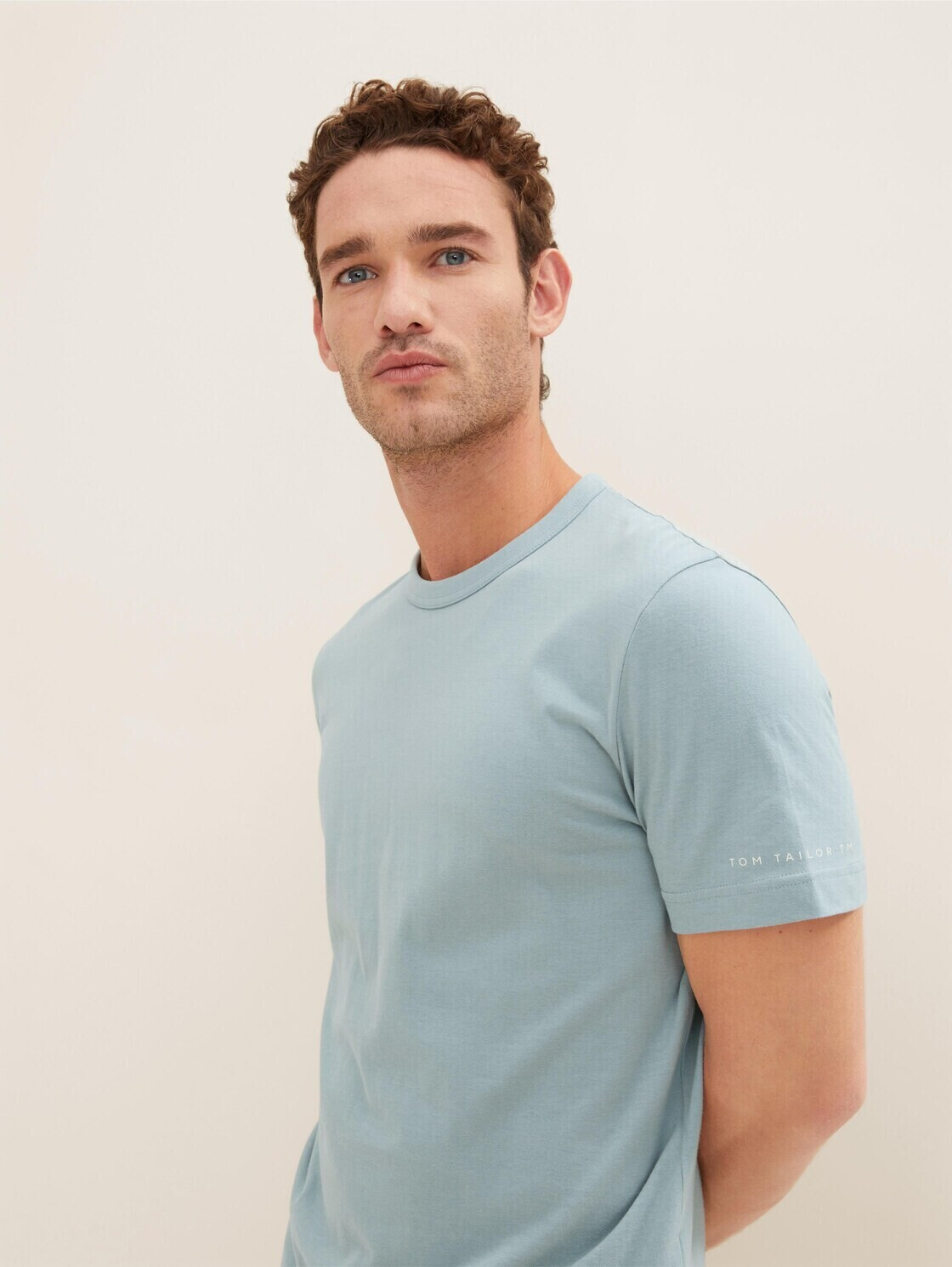 Tom Tailor Basic T-Shirt (1035552) light ice blue ab 15,00 € |  Preisvergleich bei | T-Shirts