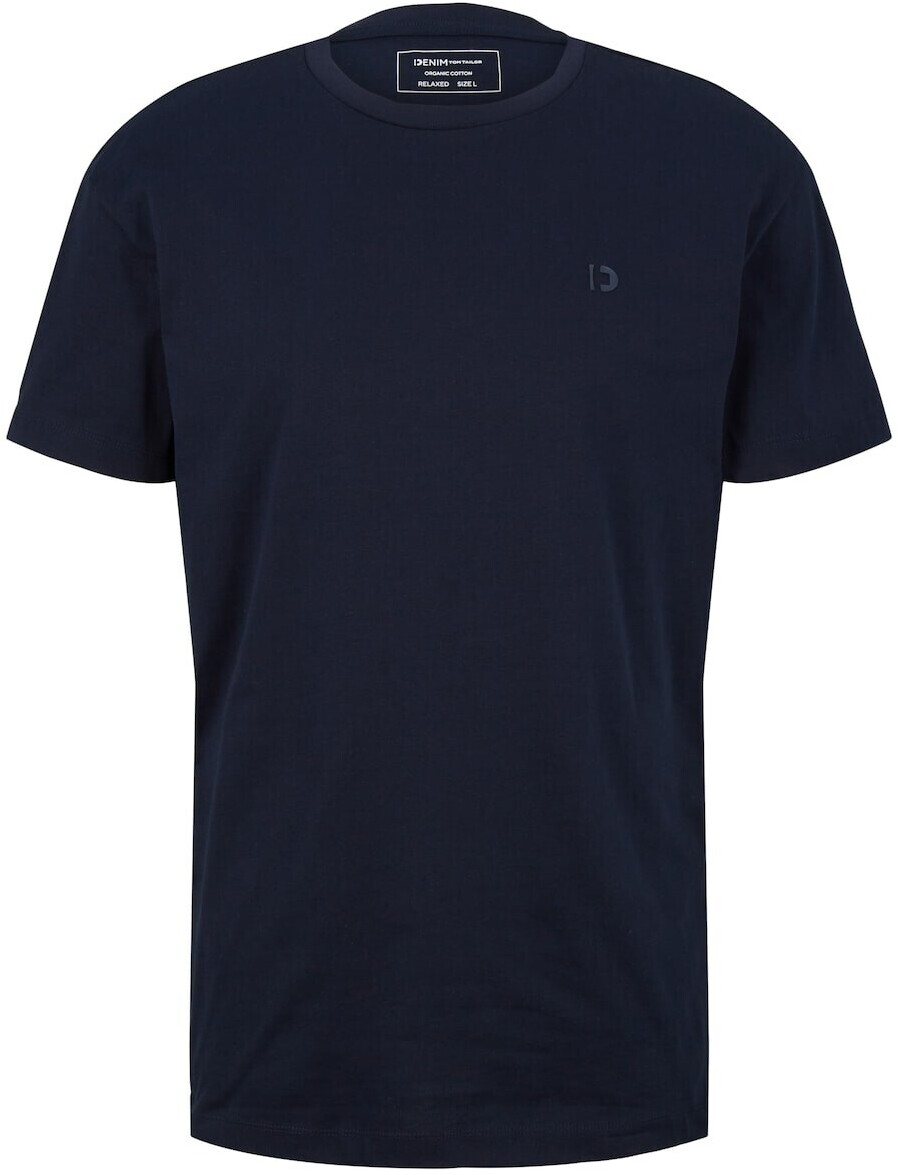 TOM TAILOR Denim Herren T-Shirt Mit Backprint – Lässiges Basic-Shirt Aus Baumwolle