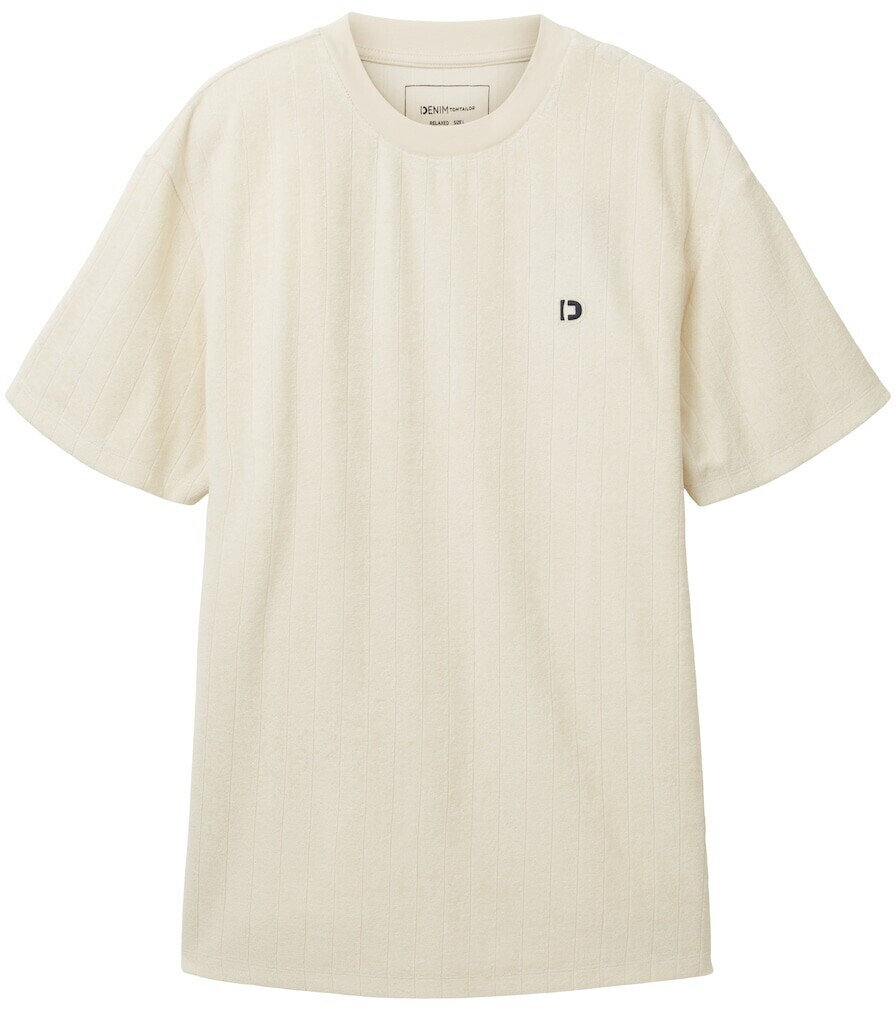 Tom Tailor Denim Basic T-Shirt aus Frottee (1036458) stripe towelling  jacquard ab 6,29 € | Preisvergleich bei