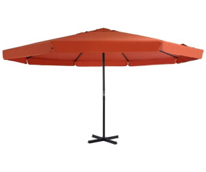 vidaXL Parasol déporté avec mât en aluminium 500cm Terracotta rouge