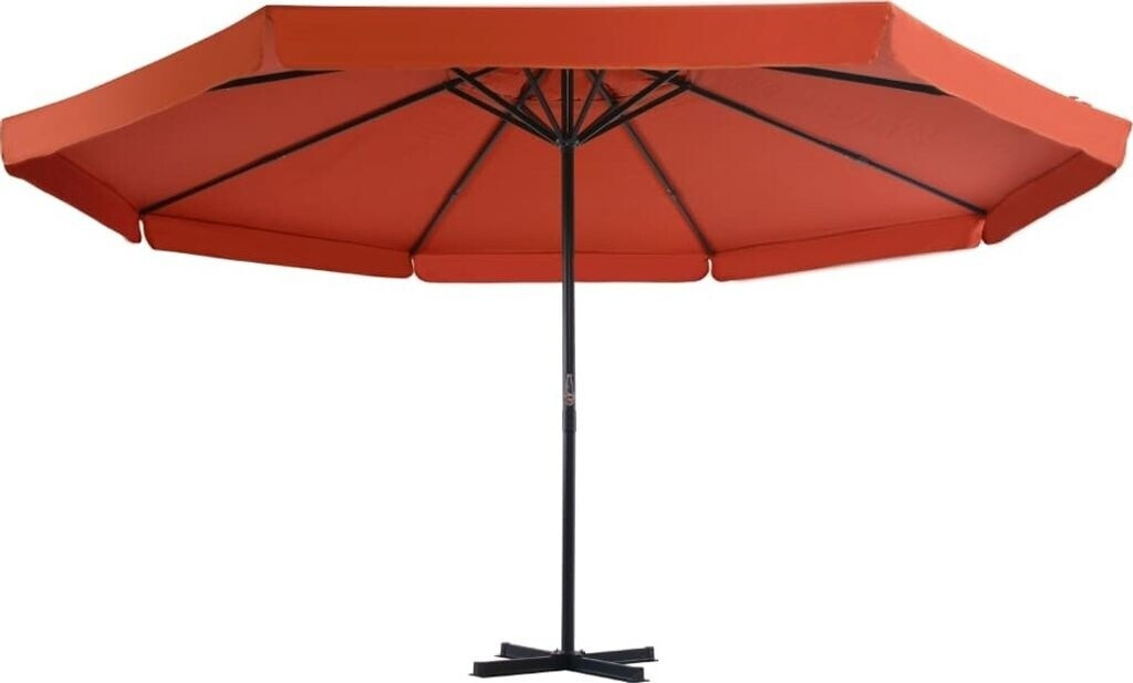 vidaXL Sonnenschirm Aluminium-Mast 500cm Terrakotta-Rot
