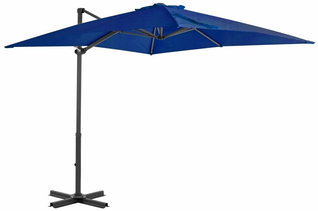vidaXL Parasol déporté avec mât en aluminium 250x250cm Azurblau