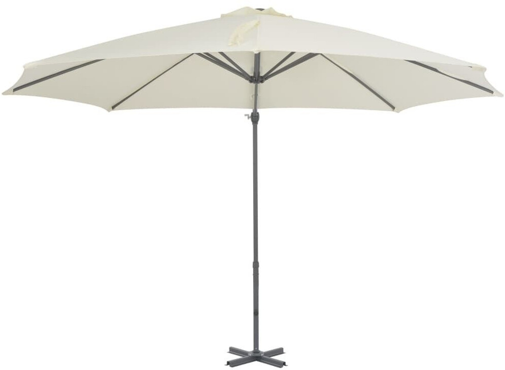 vidaXL Parasol déporté avec mât en aluminium 300cm couleur sable