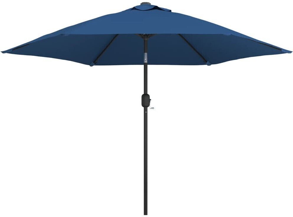 vidaXL Parasol avec mât en métal 300cm bleu azur