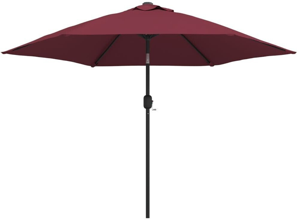 vidaXL Parasol avec mât en métal 300 cm Bordeaux rouge
