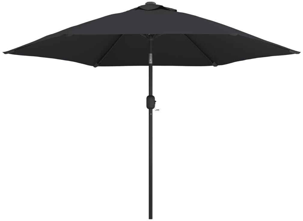 vidaXL Parasol avec mât en métal 300cm Noir
