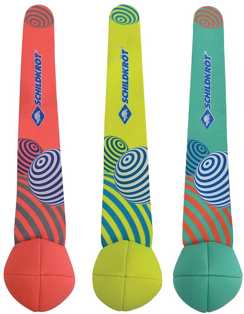 Pétéka Fun Sports Schildkröt - En Néoprène, Rouge/jaune - Jeu De Volant Avec La Main