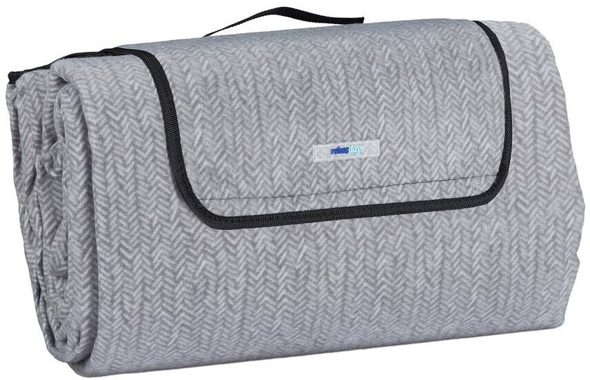 Relaxdays XXL picnic blanket 200x300 cm herringbone