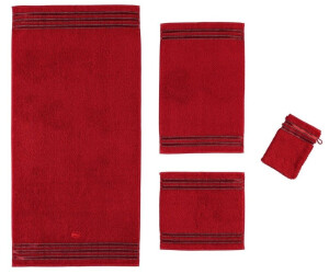 Vossen Vossen Cult de | € 13,49 Preisvergleich - Luxe - bei 50x100 ab rot Handtuch cm