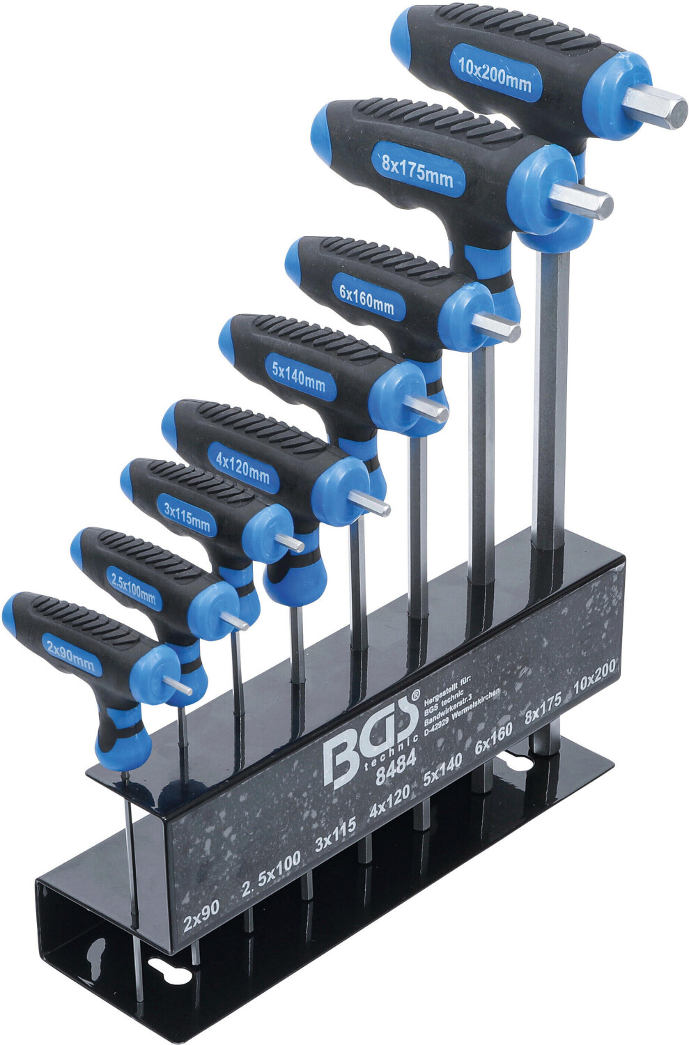 BGS T-handle wrench set 8 pcs. (8484)