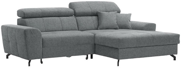 CarryHome 3Sitzer Ecksofa LForm links 267x181 cm grau ab 899,00