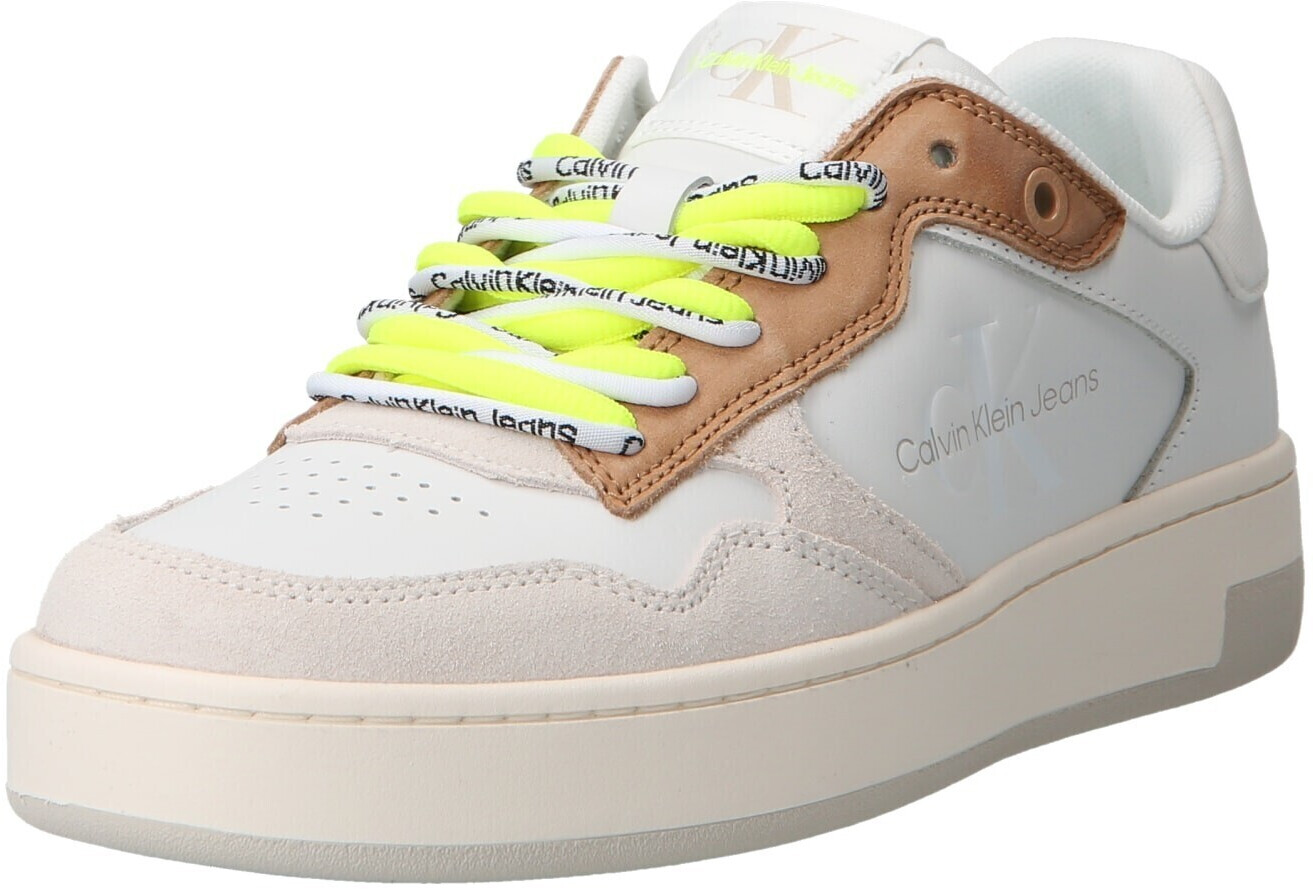 Calvin Klein Basket Cupsole Fluo Contrast YW0YW00920 White/Ancient White 0LA