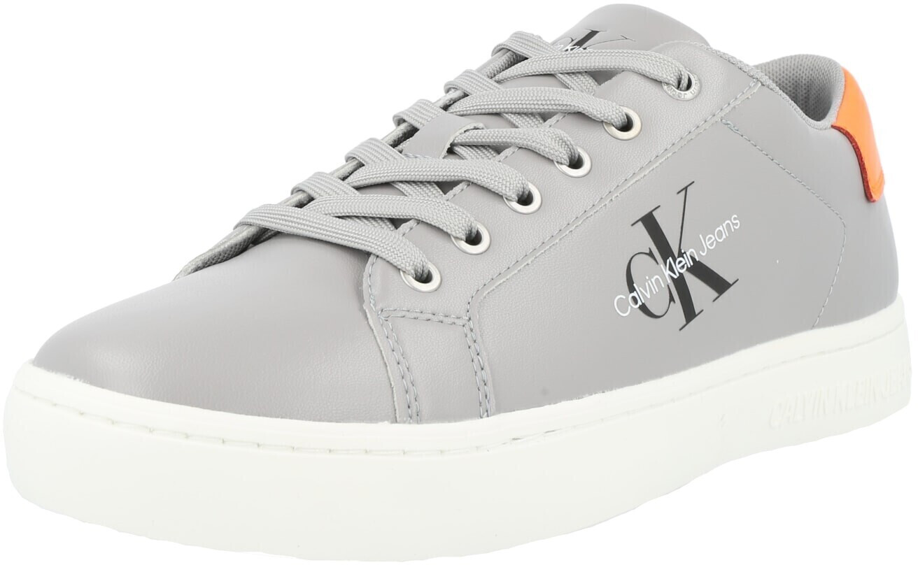 Calvin Klein Classic Cupsole Laceup Low Lth YM0YM00491 Formal Gray/Shocking Orange PRJ