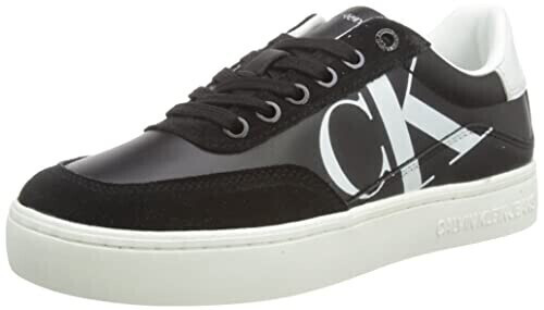 Calvin Klein Classic Cupsole Laceup Mix Lth YW0YW01057 Black/Bright White/Silver BEH