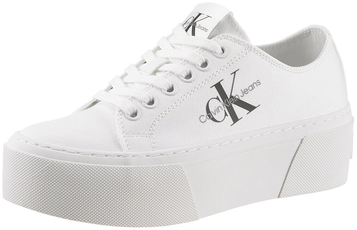 Calvin Klein Cupsole Low Txt YW0YW01033 Triple White 01T