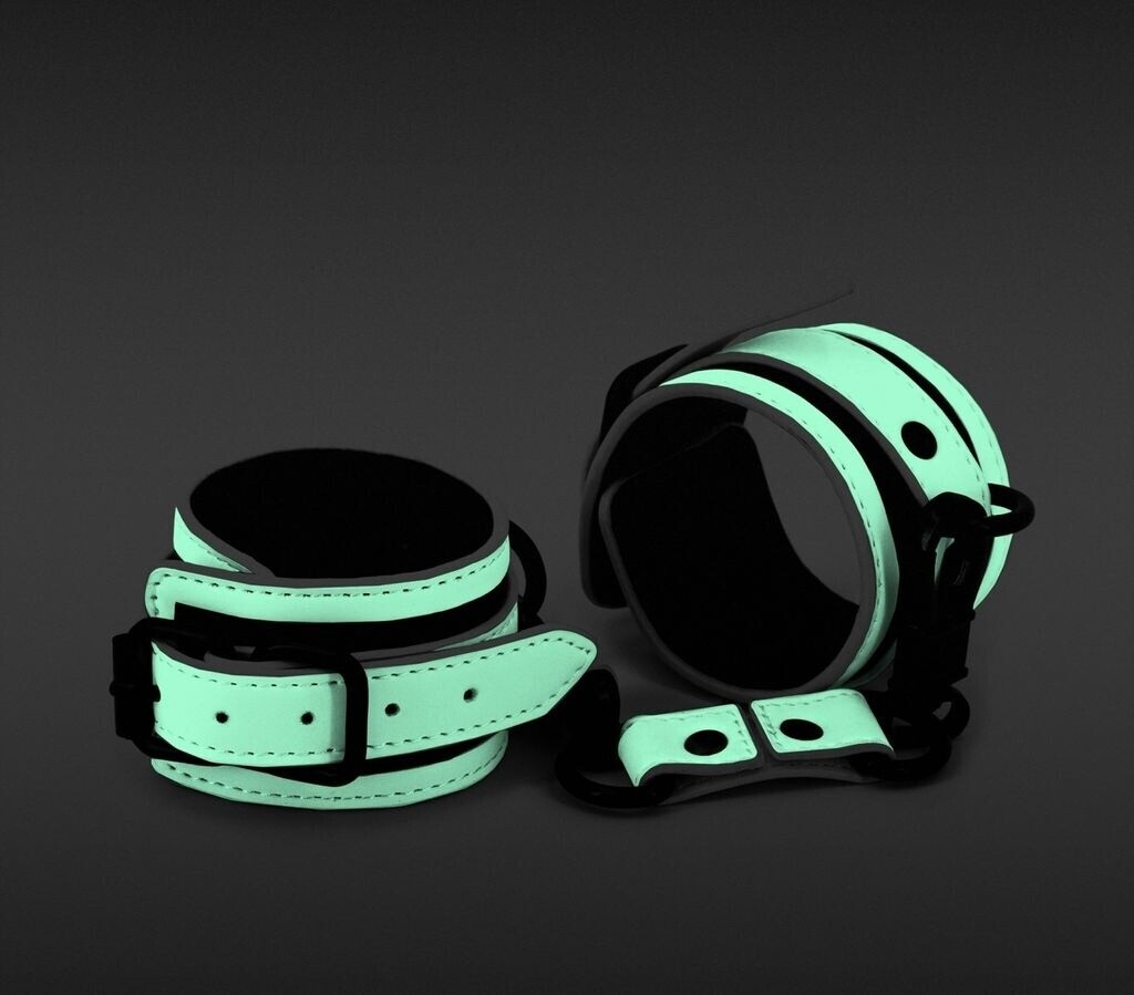 NS Novelties Glo Bondage Wrist Cuff Green