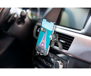 Cellularline Slide Fit | Supporto Auto Universale A Inserimento Facilitato | Per Bocchette D'Aria Standard E Rotonde | Snodo Sferico