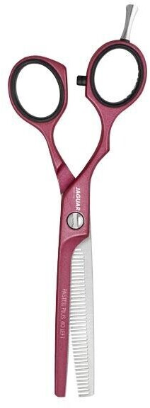 Jaguar White Line Thinning Scissors Pastel Plus ES 40 Berry Left 5½