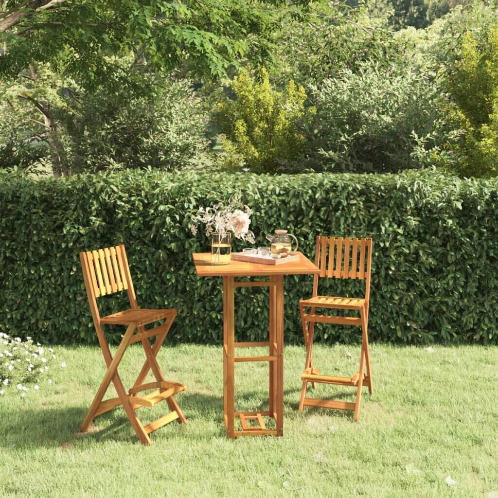 vidaXL Bistro Table 75x75x110 cm Acacia