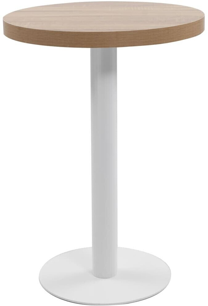vidaXL Bistro Table Light Brown 60 cm MDF