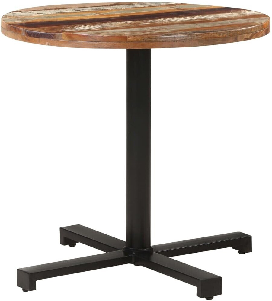 vidaXL Bistro Table round Ø80x75 cm Old Wood