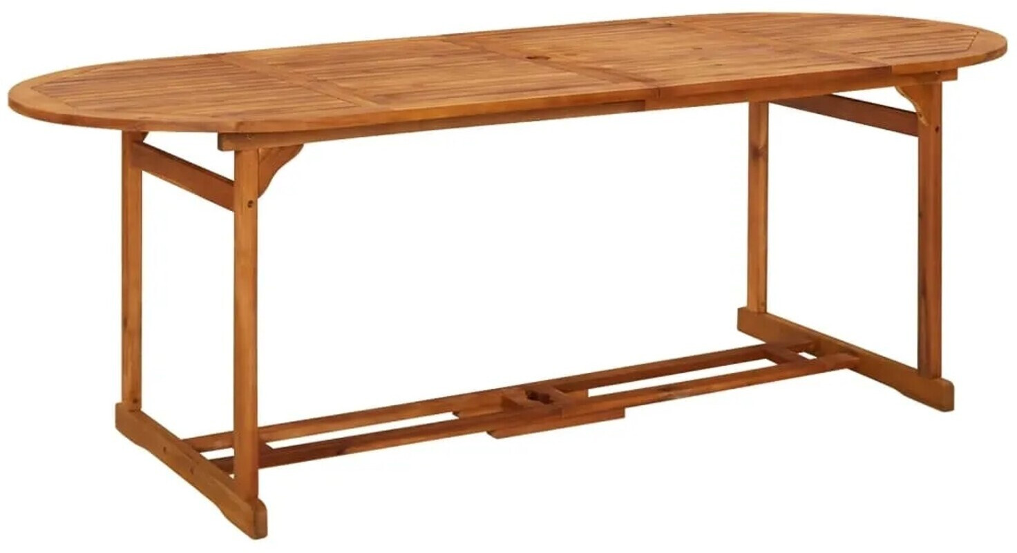 vidaXL Garden Dining Table 220x90x75 cm Acacia