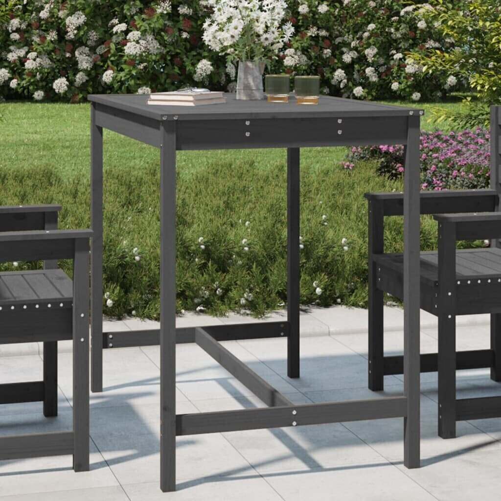 vidaXL Garden Table Grey 121x82,5x110 cm Pine